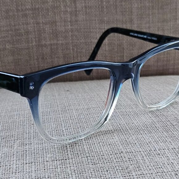 Kirkland Signature Eyeglasses Frame ICARUS BLUE FADE Glasses Made in Italy - Picture 3 of 11